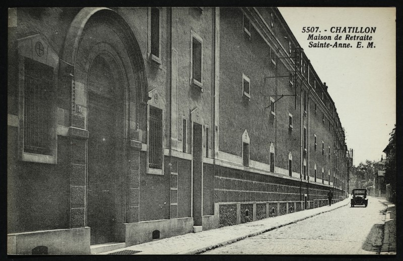 Carte postale ancienne Maison de Retraite Sainte-Anne à Châtillon