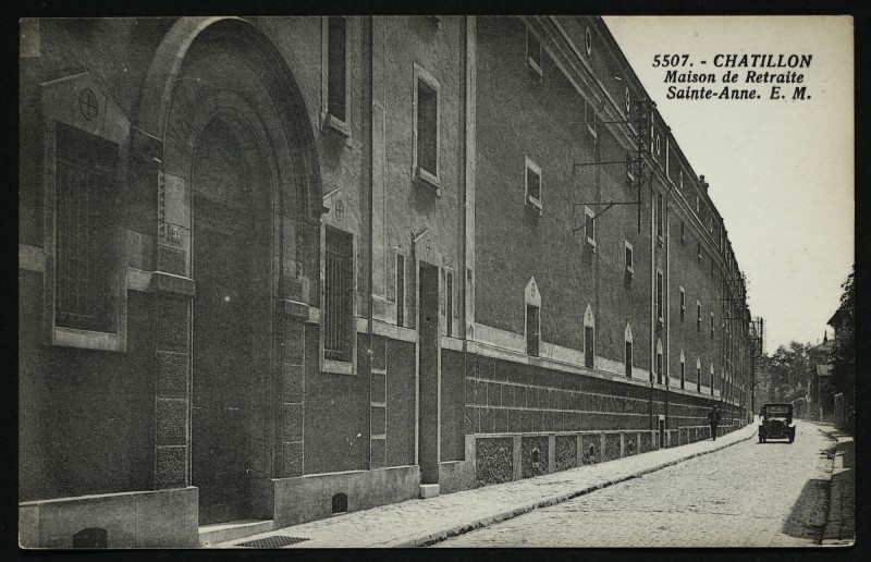 Carte postale ancienne Maison de Retraite Sainte-Anne à Châtillon