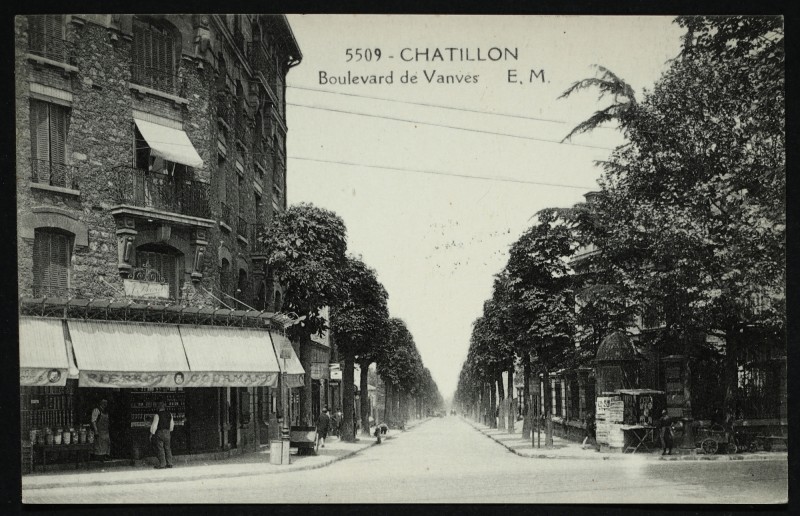 Carte postale ancienne Boulevard de Vanves à Châtillon