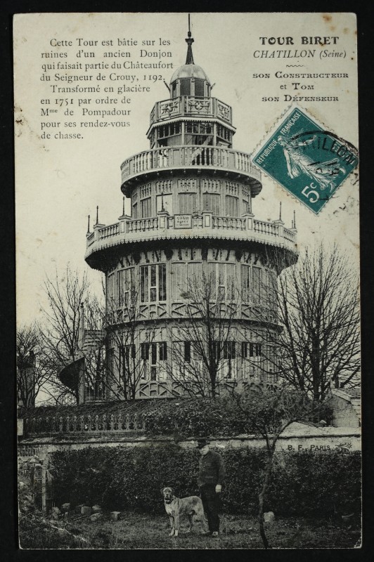Carte postale ancienne La Tour Biret à Châtillon