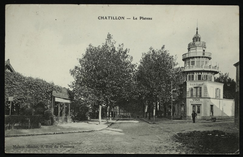 Carte postale ancienne Le Plateau - [La Tour Biret] à Châtillon