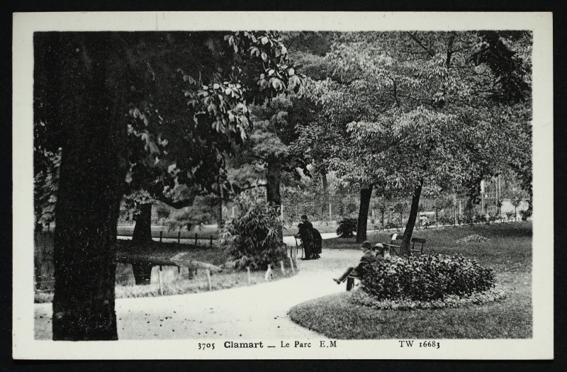 Carte postale ancienne Le Parc à Clamart