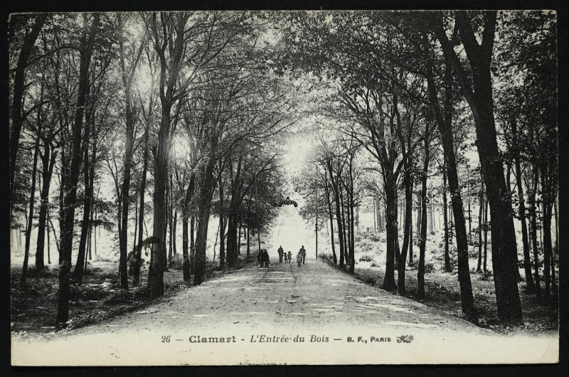 Carte postale ancienne L'Entrée du Bois à Clamart