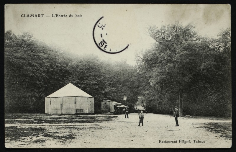 Carte postale ancienne L'Entrée du bois à Clamart