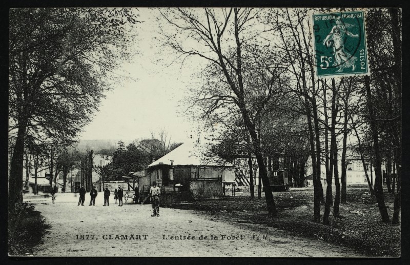 Carte postale ancienne L'Entrée de la Forêt à Clamart