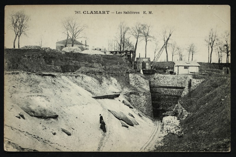 Carte postale ancienne Les sablières à Clamart