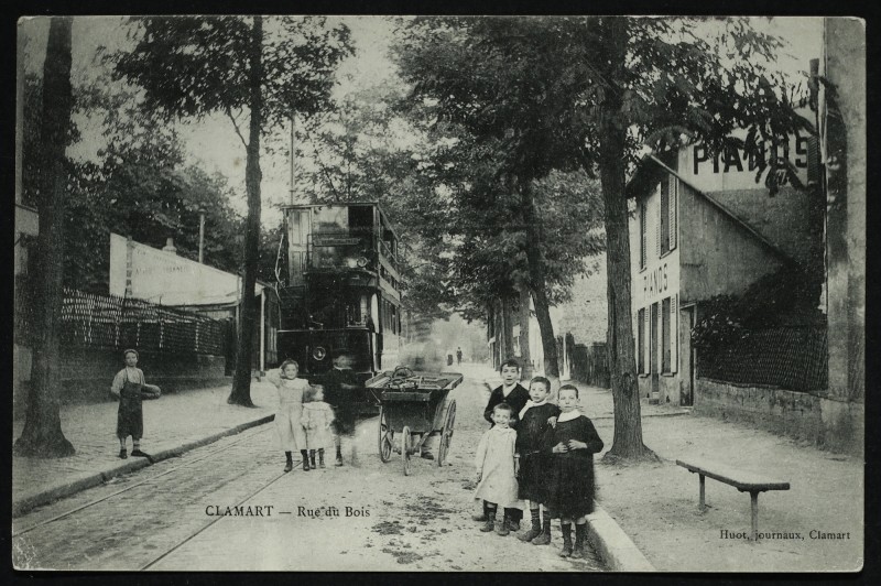 Carte postale ancienne Rue du Bois à Clamart