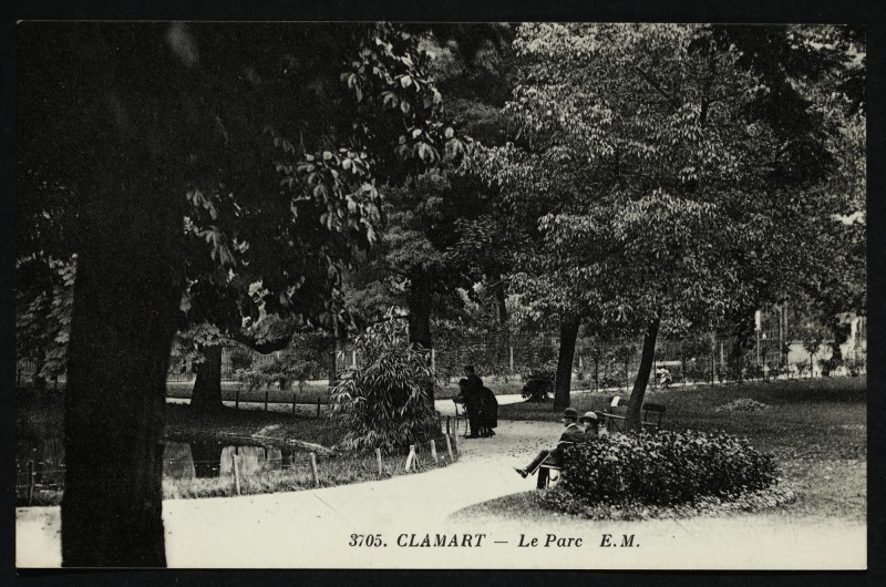 Carte postale ancienne Le Parc à Clamart