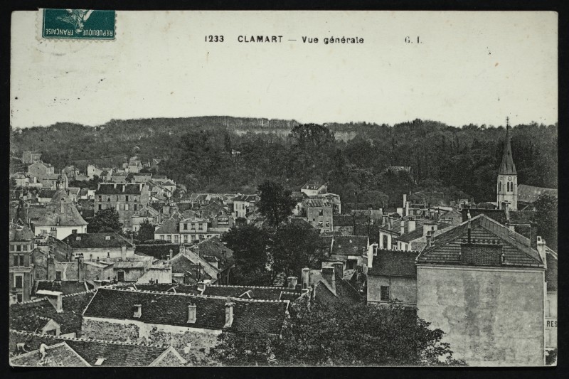 Carte postale ancienne Vue générale à Clamart