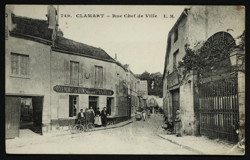 Carte postale ancienne Rue Chef de Ville à Clamart