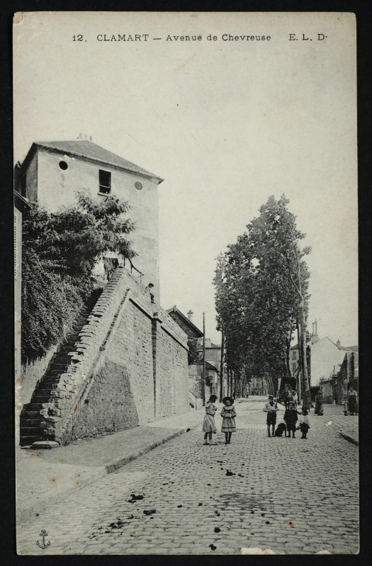 Carte postale ancienne Avenue de Chevreuse à Clamart