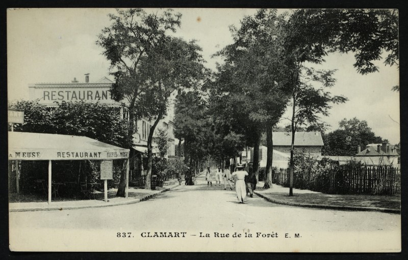 Carte postale ancienne La Rue de la Forêt à Clamart