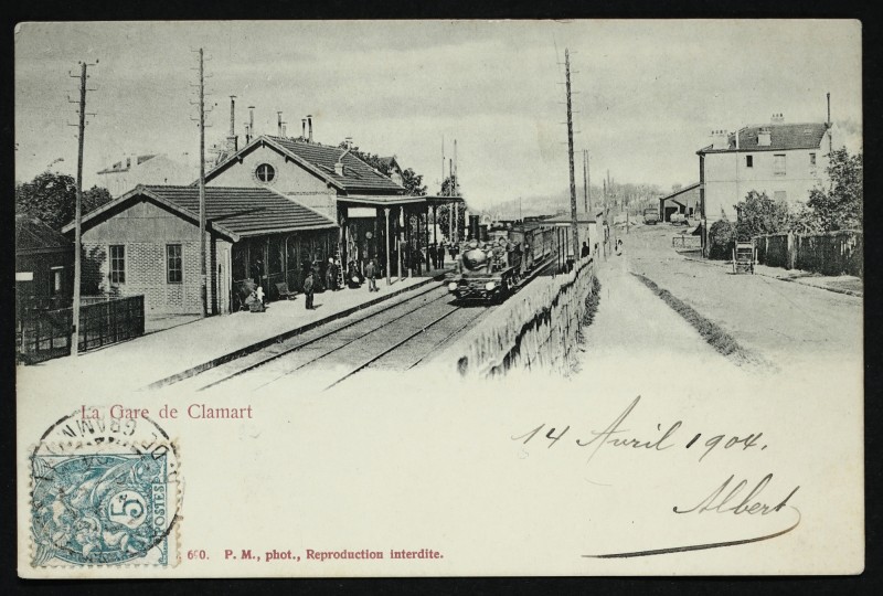 Carte postale ancienne La Gare de Clamart à Clamart