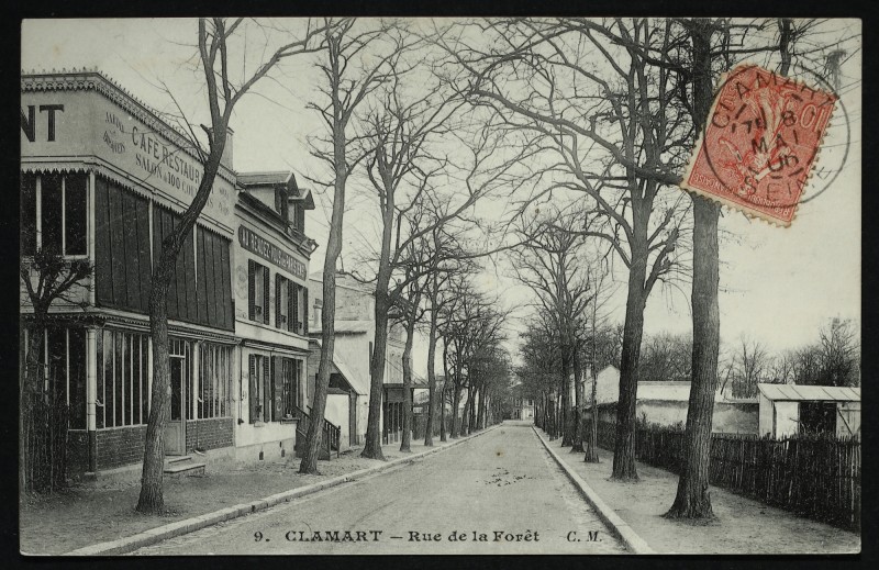 Carte postale ancienne Rue de la Forêt à Clamart
