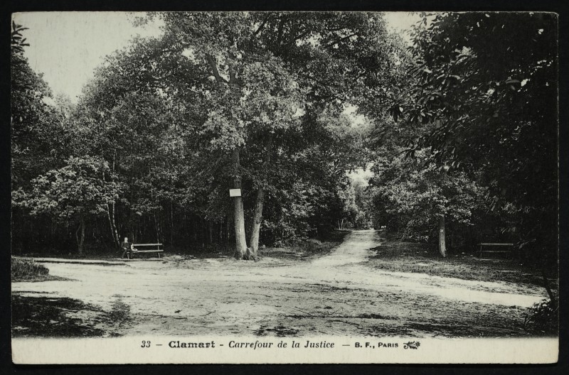 Carte postale ancienne Carrefour de la Justice à Clamart