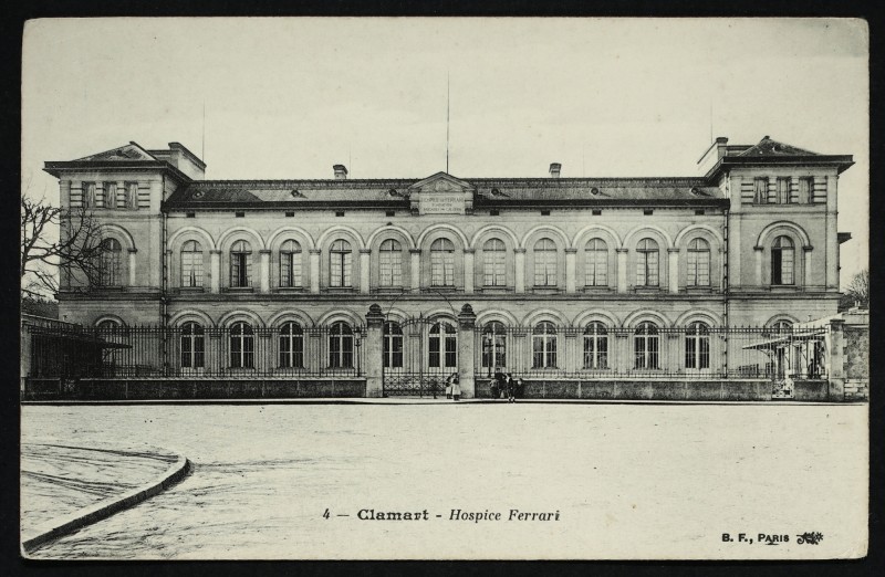 Carte postale ancienne Hospice Ferrari à Clamart