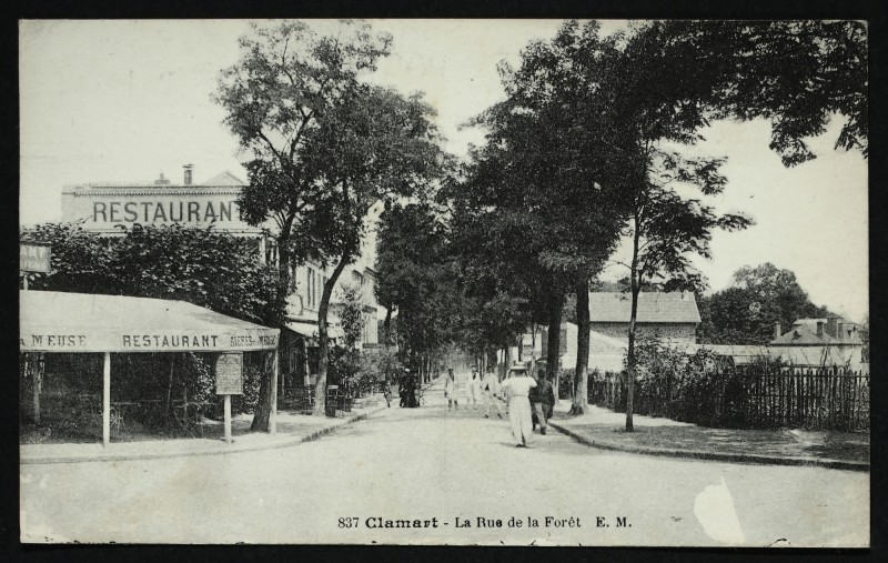 Carte postale ancienne La Rue de la Forêt à Clamart