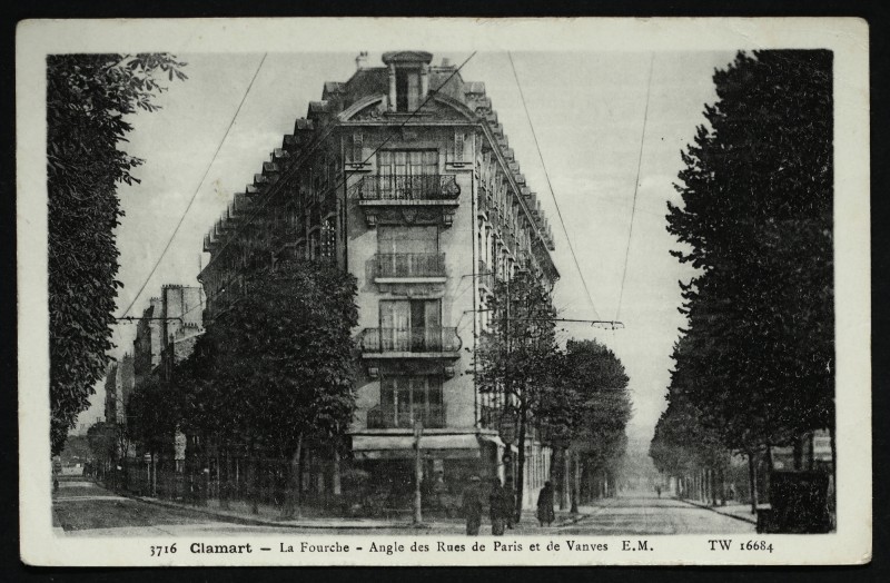 Carte postale ancienne La Fourche à Clamart