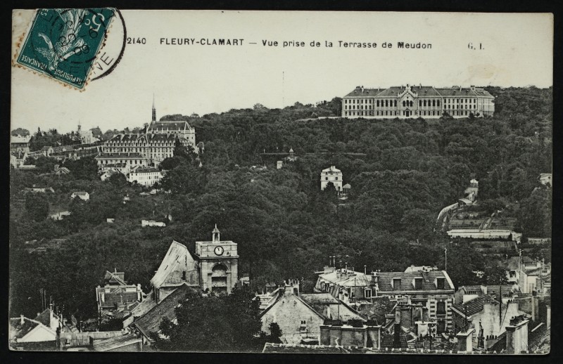 Carte postale ancienne Vue prise de la Terrasse de Meudon à Clamart