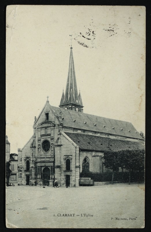 Carte postale ancienne Eglise à Clamart