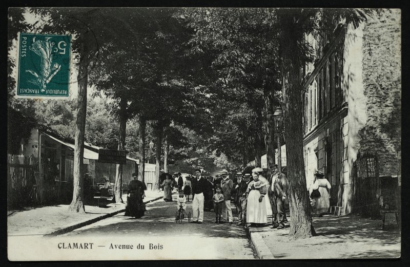 Carte postale ancienne Avenue du Bois à Clamart