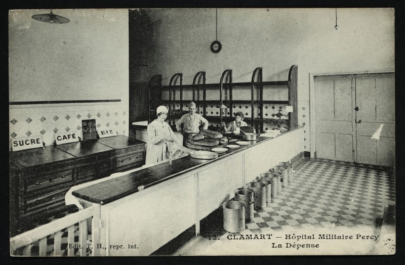 Carte postale ancienne Hôpital militaire Percy - La Dépense à Clamart