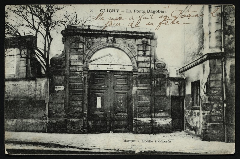 Carte postale ancienne La Porte Dagobert à Clichy
