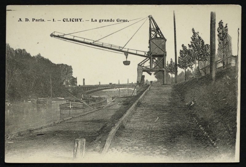 Carte postale ancienne La grande Grue à Clichy