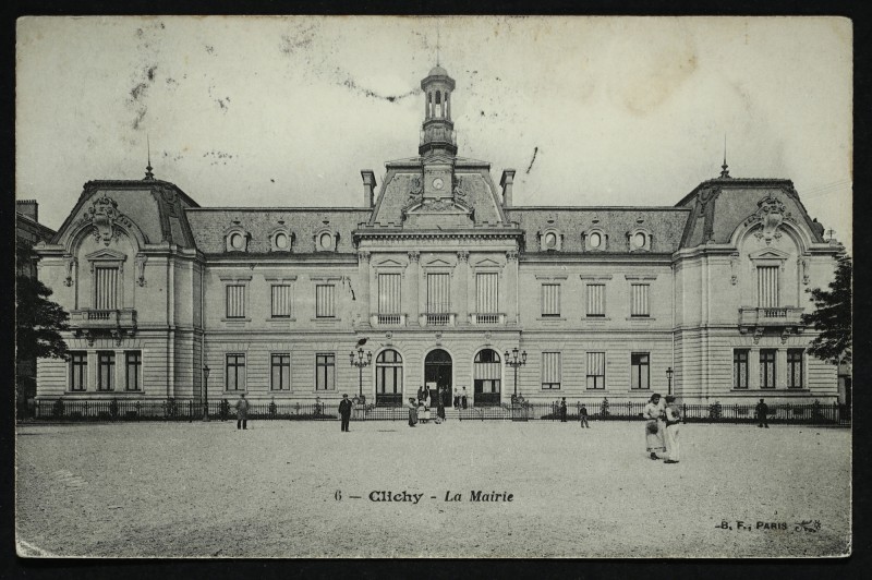 Carte postale ancienne La Mairie à Clichy