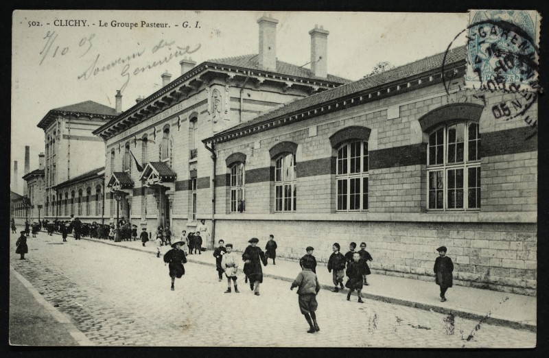 Carte postale ancienne Le Groupe Pasteur à Clichy