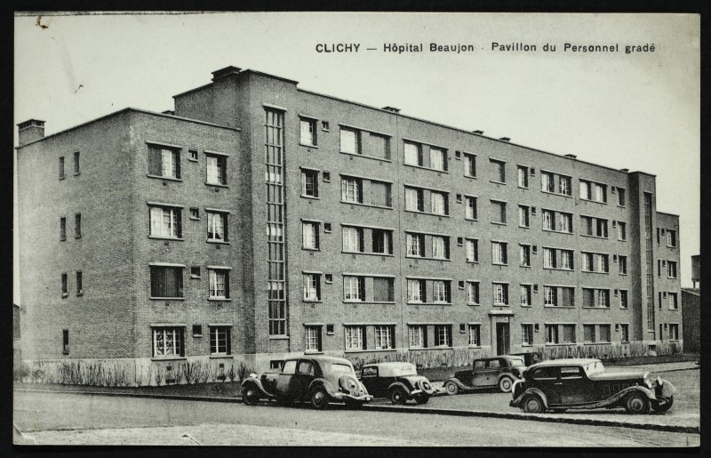 Carte postale ancienne Hôpital Beaujon - Pavillon du Personnel gradé à Clichy