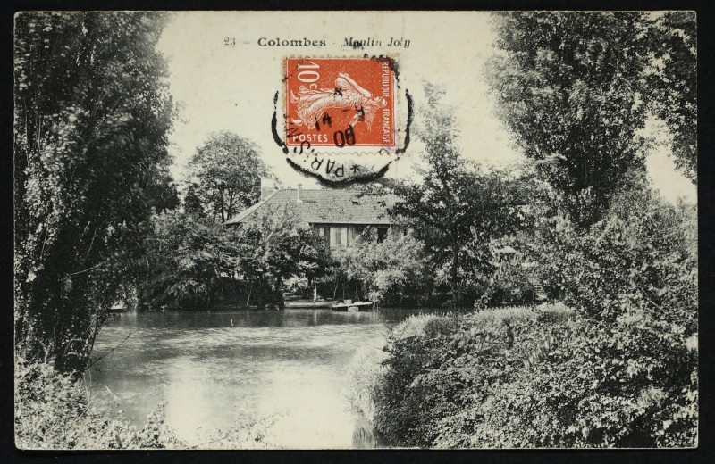 Carte postale ancienne Moulin Joly à Colombes