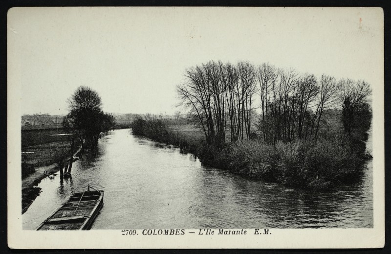 Carte postale ancienne L'Ile Marante à Colombes