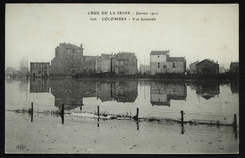 Carte postale ancienne Vue Générale à Colombes