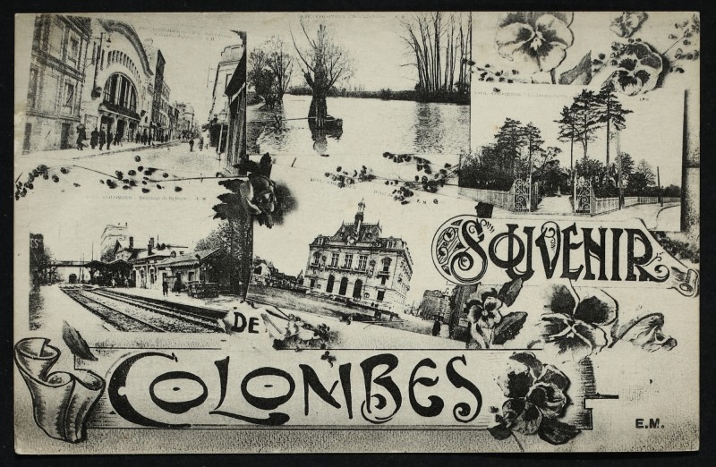 Carte postale ancienne Souvenir de Colombes à Colombes