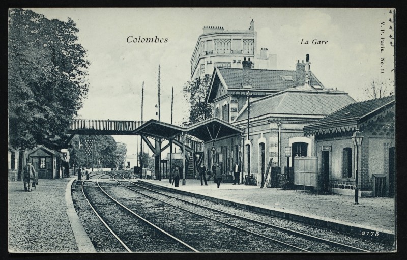 Carte postale ancienne La Gare à Colombes