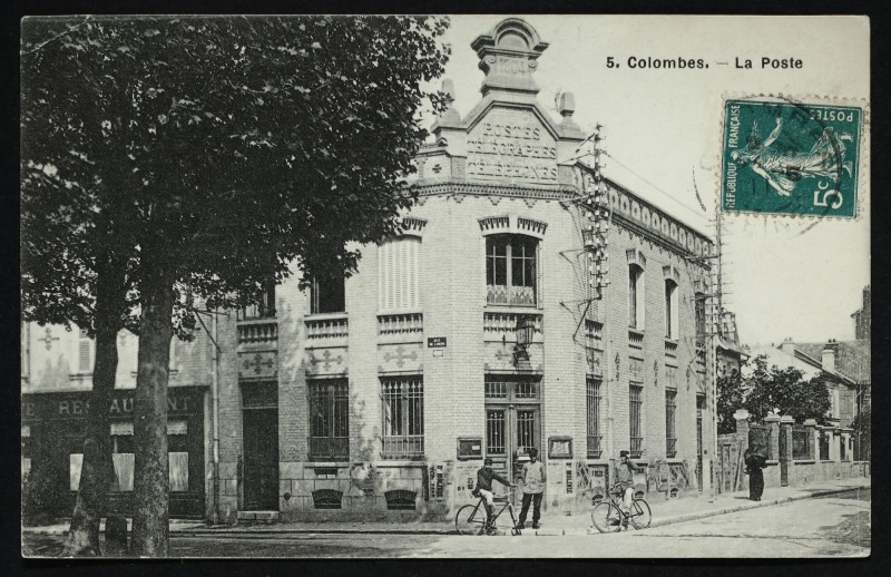 Carte postale ancienne La Poste à Colombes