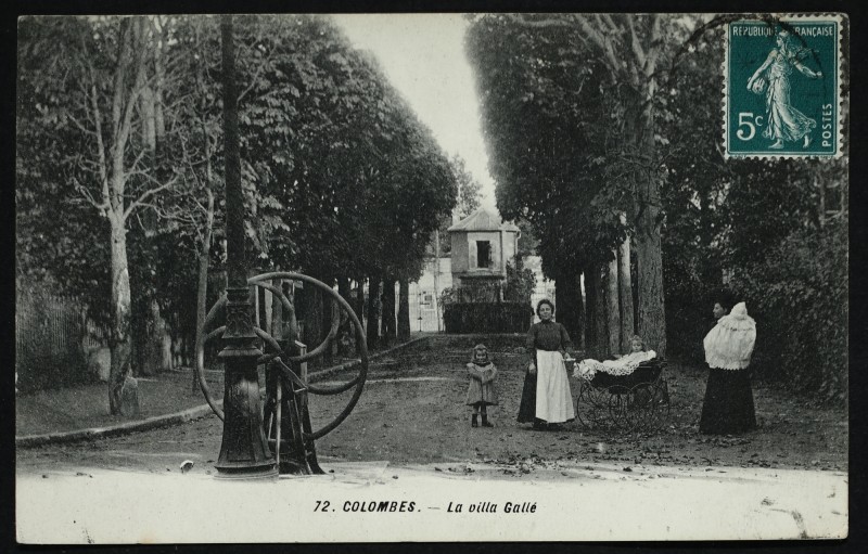 Carte postale ancienne La villa Gallé à Colombes