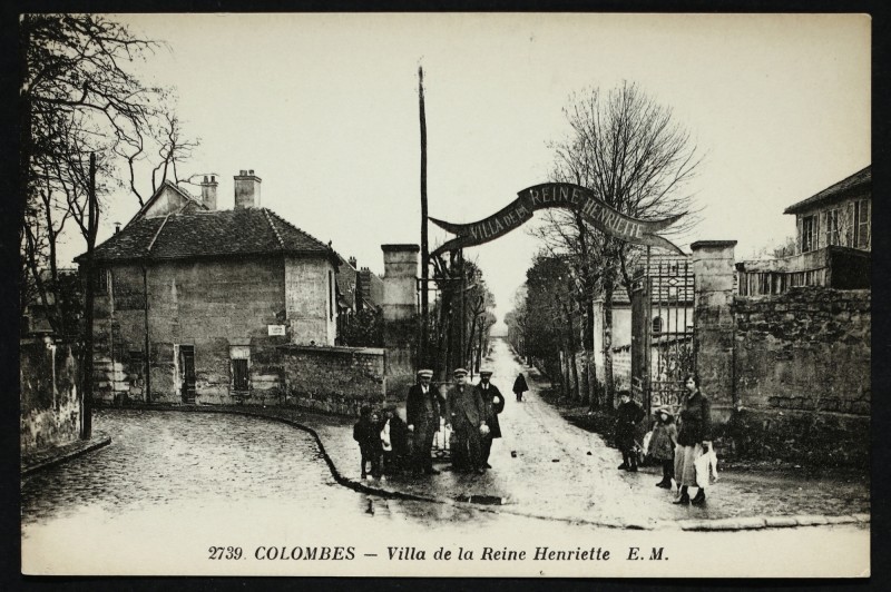 Carte postale ancienne Villa de la Reine Henriette à Colombes