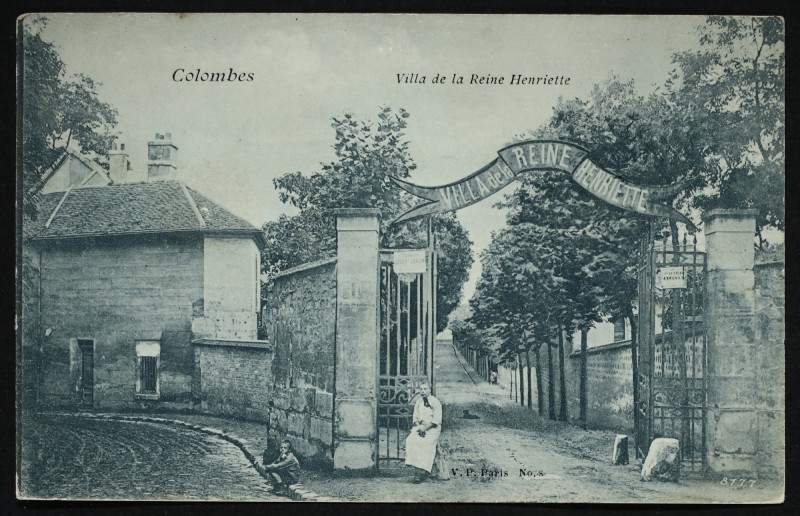Carte postale ancienne Villa de la Reine Henriette à Colombes