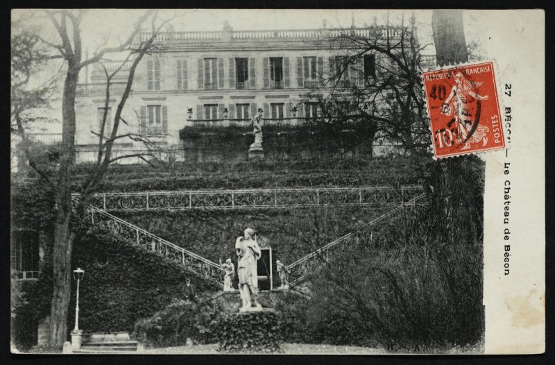 Carte postale ancienne Bécon - Le château de Bécon à Courbevoie