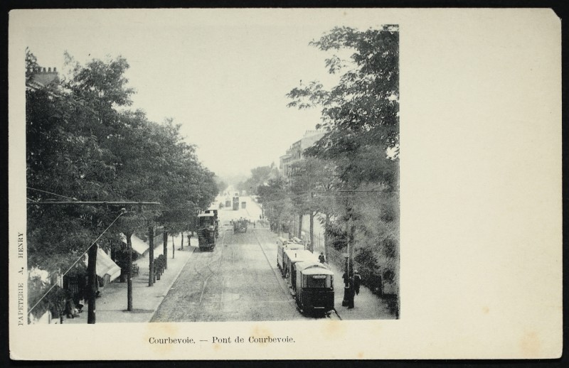 Carte postale ancienne Pont de Courbevoie à Courbevoie