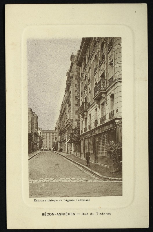 Carte postale ancienne Bécon-Asnières - Rue du Tintoret à Asnières-sur-Seine