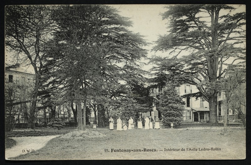 Carte postale ancienne Intérieur de l'Asile Ledru-Rollin à Fontenay-aux-Roses