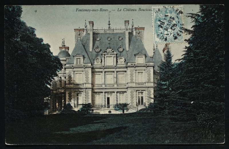Carte postale ancienne Le château Boucicaut à Fontenay-aux-Roses