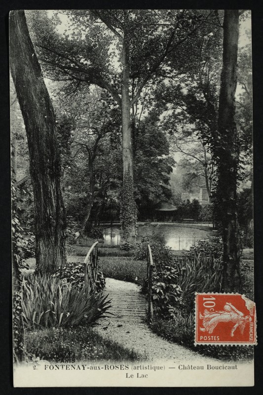 Carte postale ancienne Château Boucicaut - le Lac à Fontenay-aux-Roses