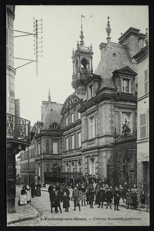 Carte postale ancienne Château Boucicaut (extérieur) à Fontenay-aux-Roses