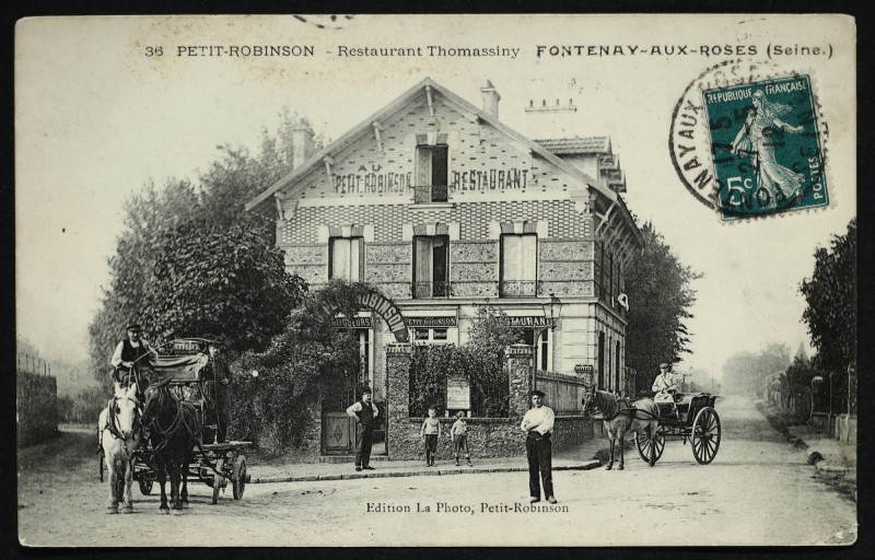 Carte postale ancienne Restaurant Thomassiny à Fontenay-aux-Roses