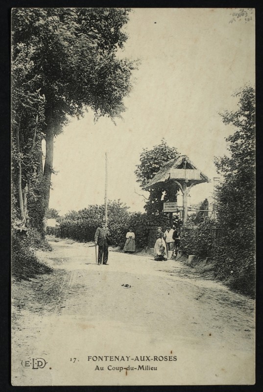 Carte postale ancienne Au Coup-du-Milieu à Fontenay-aux-Roses