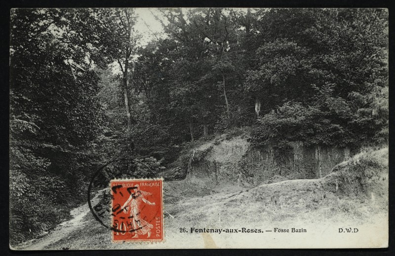 Carte postale ancienne Fosse Bazin à Fontenay-aux-Roses